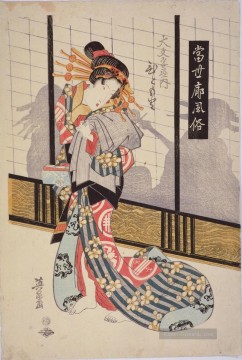 Das höfliche hitomoto des daimonjiya Hauses Keisai Eisen Ukiyoye Ölgemälde